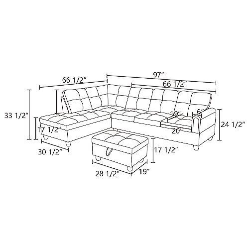 NicBex MZX-Niki-SF-00184-LWJ Sofas, 97