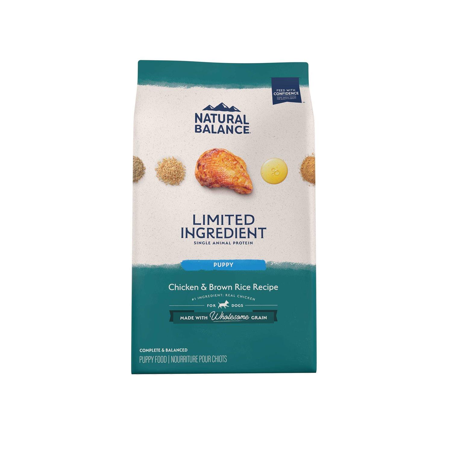 Natural Balance Limited Ingredient Diets Puppy Chicken & Brown Rice Dry Dog Food - Pet Supplies online store