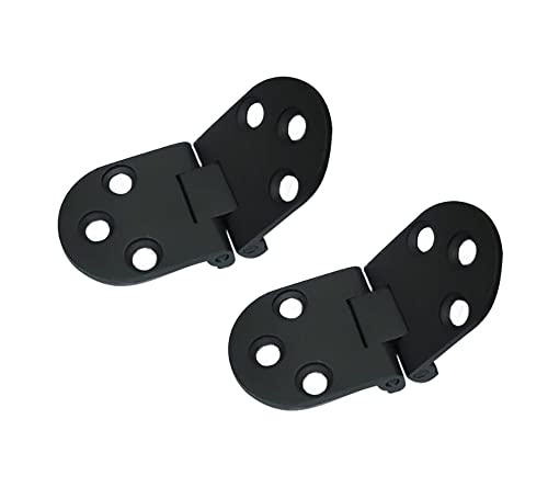 QCAA Solid Brass Table Folding Flip Top Hinge, 2-3/4