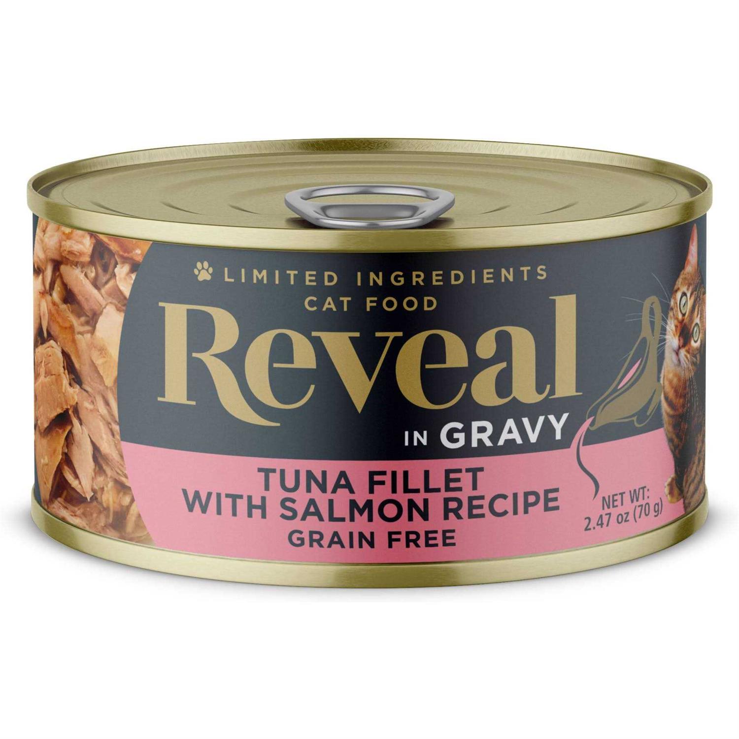 Reveal in Gravy Tuna Fillet Grain Free Cat Food - Pet Supplies online store