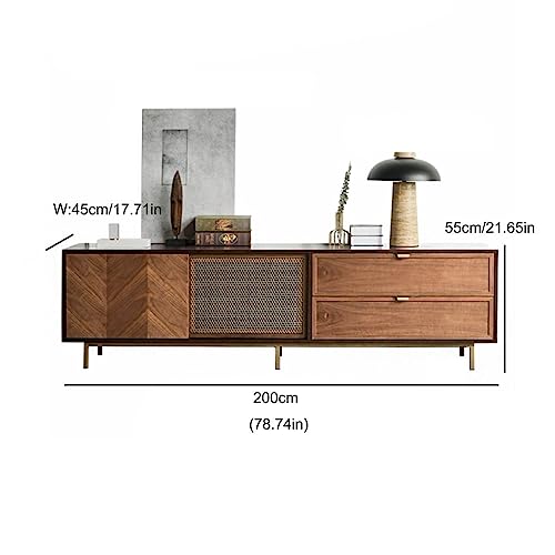 Tv Stand Tv Table Stand Nordic Retro Copper Mesh TV Cabinet Living Room Entertainment Center Locker Household Simple Sideboard Tv Stands for Living Room
