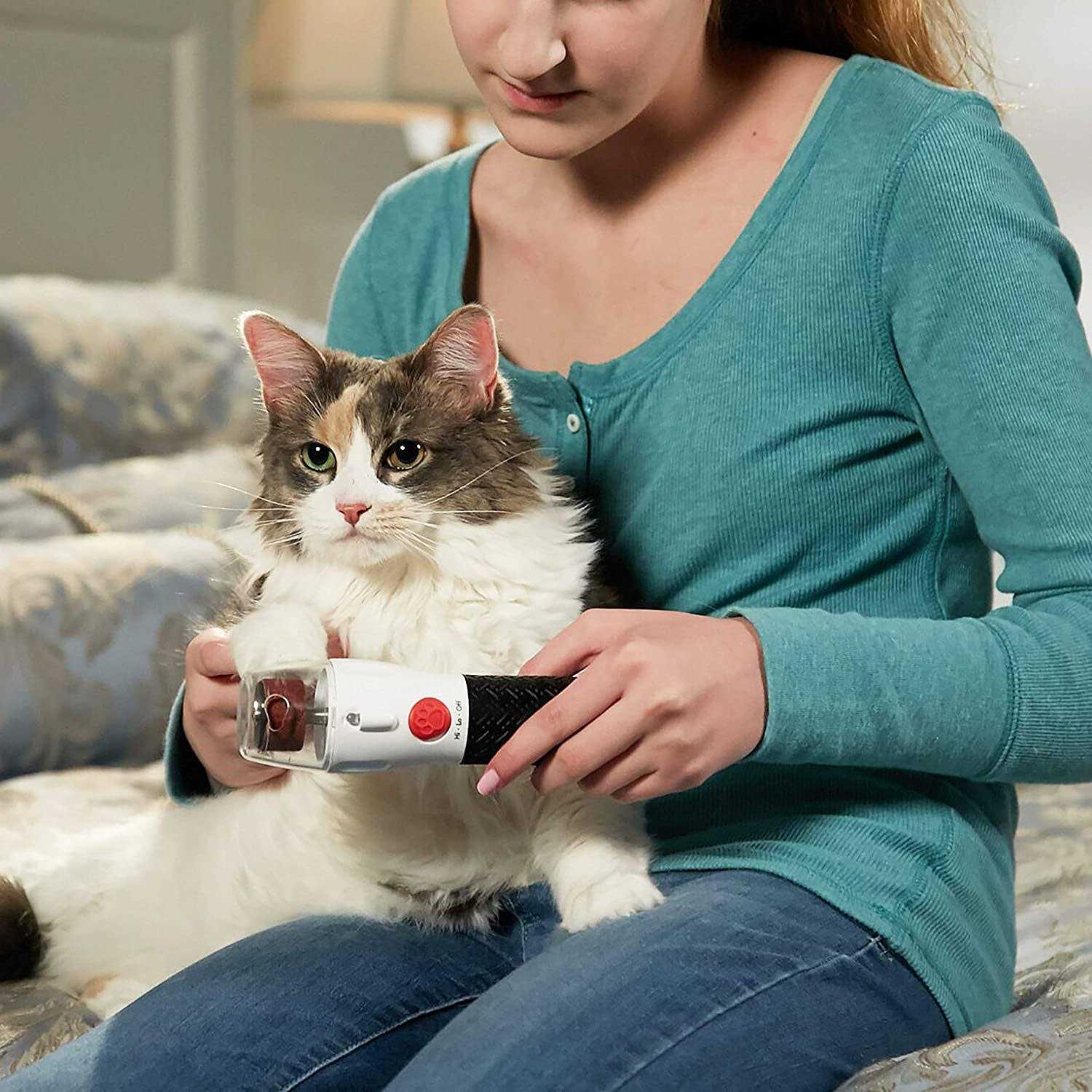 Bell+Howell PAWPERFECT Pet Nail Rotating File with 7000-14000 RPM's, Dog Nail Grinder Gentle and Painless Trimmer in 3 Modes with 3 Replacement - Pet Supplies online store