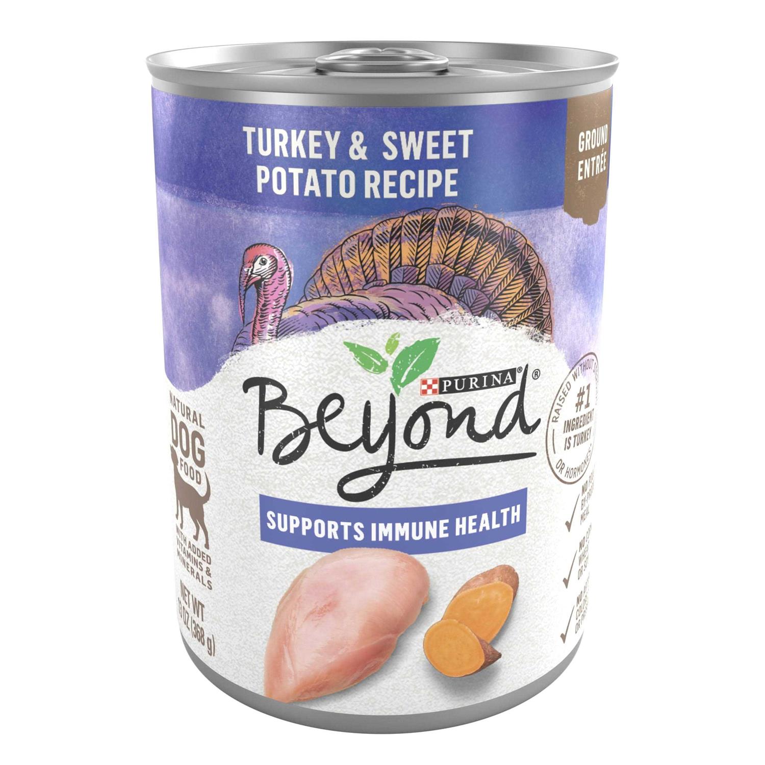 Purina Beyond Grain Free Ground Entrée Turkey & Sweet Potato Recipe Wet Dog Food - Pet Supplies online store