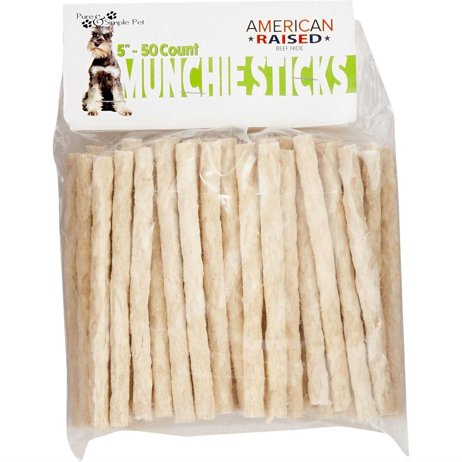 Pure & Simple Pet 5 inch Munchie Sticks - Pet Supplies online store