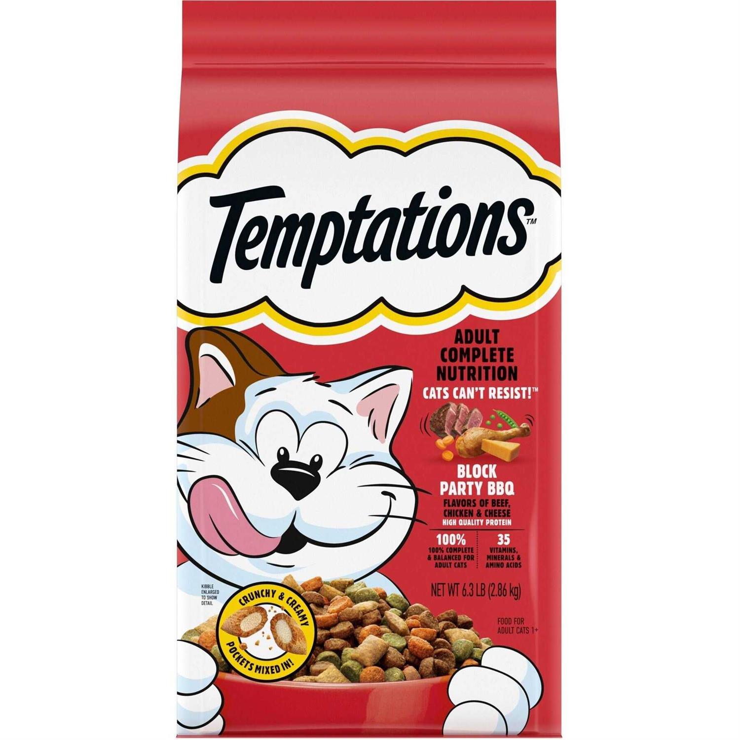Temptations Block Party BBQ Flavor Adult Dry Cat Food - Pet Supplies online store