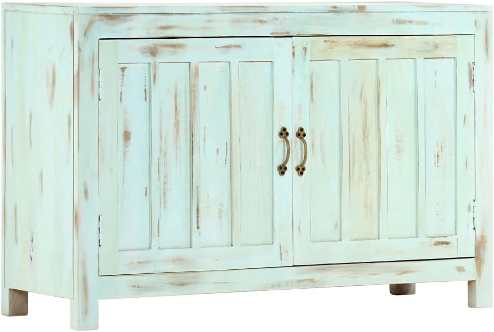 Sideboard Kitchen Buffet Cabinet,Cupboard Console Table,for Living Room, Dining Room,Sideboard Light Blue 43.3
