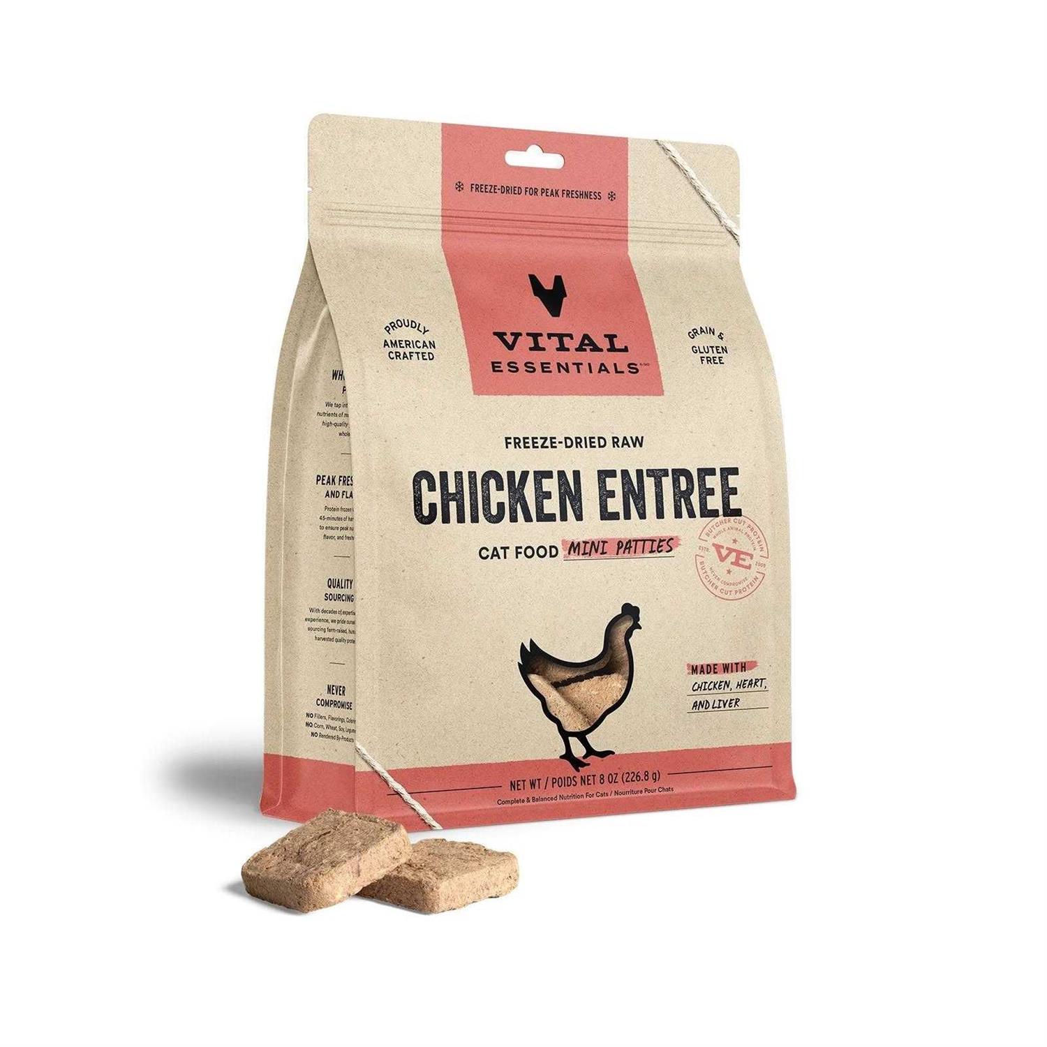 Vital Essentials Duck Entree Mini Nibs Freeze-Dried Raw Cat Food - Pet Supplies online store