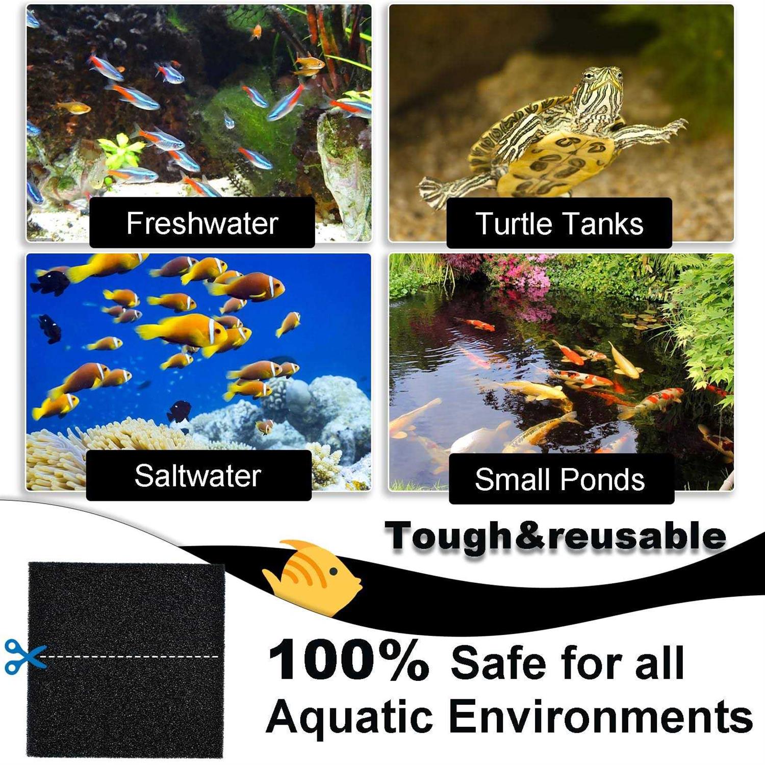 SHUNTING Filter Foam Sponges,Filter Media Pad,Filter Sponge - Pet Supplies online store