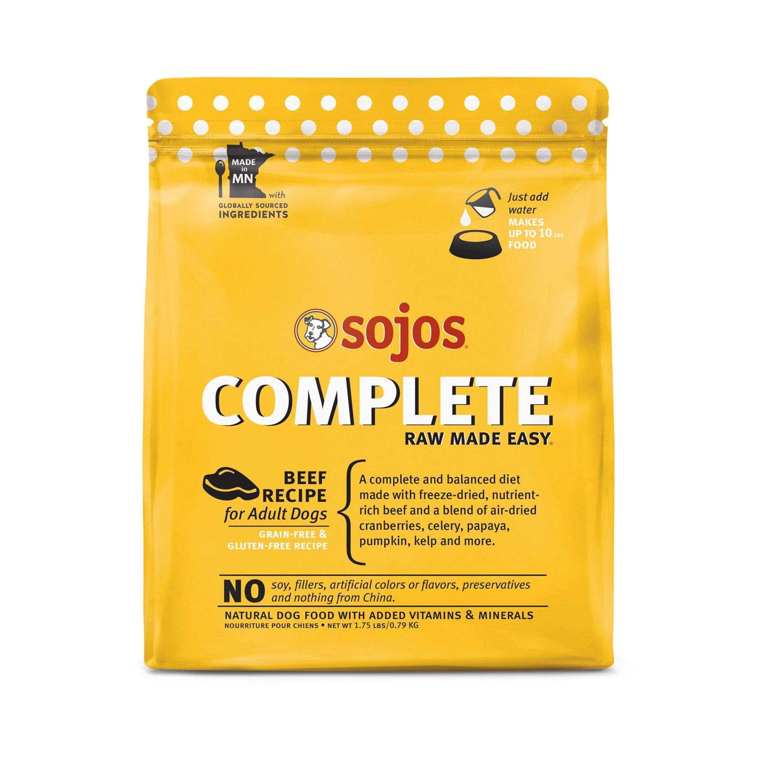 Sojos Complete Beef Recipe Dog Food - Pet Supplies online store