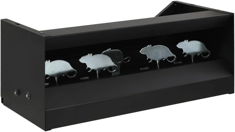 FAMIROSA Magnetic Knockdown Pellet Catcher Shooting Target 4 + 1 Targets Mouse Design (Weight: 12.74 lbs)