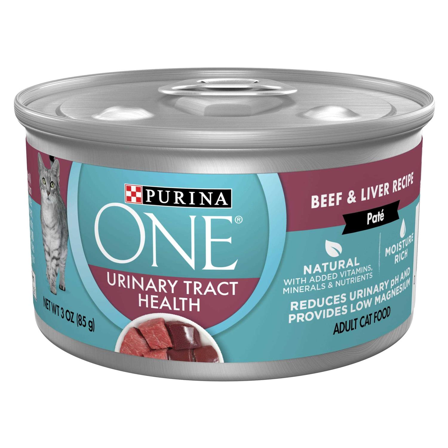 Purina ONE Urinary Tract Health Beef & Liver Recipe Pate Wet Cat Food - Pet Supplies online store