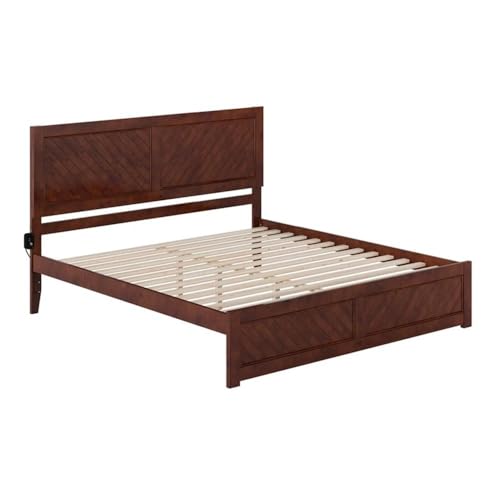 AFI, Canyon Queen Platform Bed with Matching Footboard, White