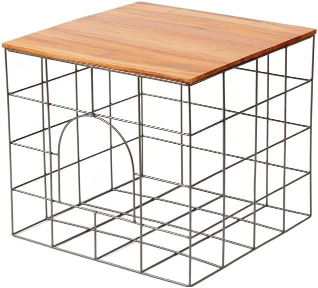 バスケットテーブル Basket Table, 大, Brown, Black
