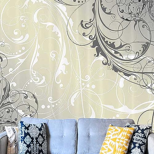 Cubicle Wallpaper Tropical Customize Headboard Sticker Room Decor Modern Design (W) 98.4Inch X(H) 91Inch