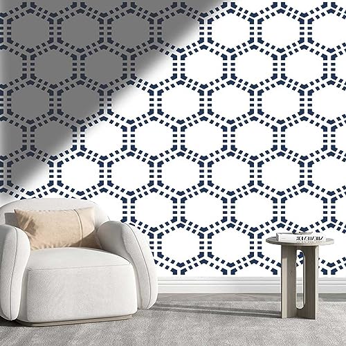 Cubicle Wallpaper for Fabric Walls Light Color Wall Sticker Geometry Lattice Line Modern Dollhouse Whole New Look (W) 118