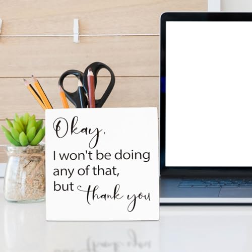 With Special Name Sign, Funny Home Office Desk Decor Shelf Cubicle Table Decoration, Humor SC TV Show Quotes Gifts for SC Fans Friends Coworker Women 5 x 5 inch