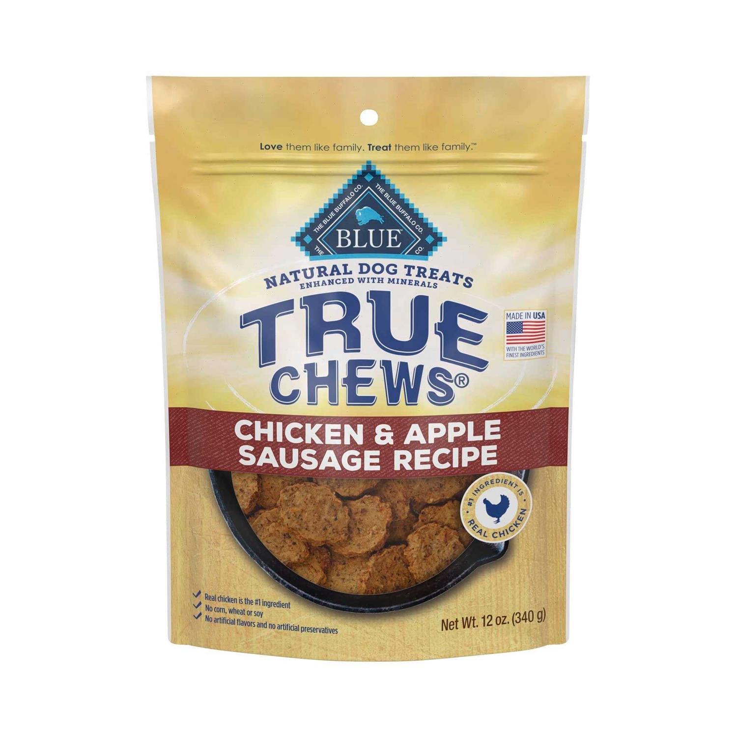 True Chews Dog Treats Chicken & Apple Sausage Recipe - Pet Supplies online store