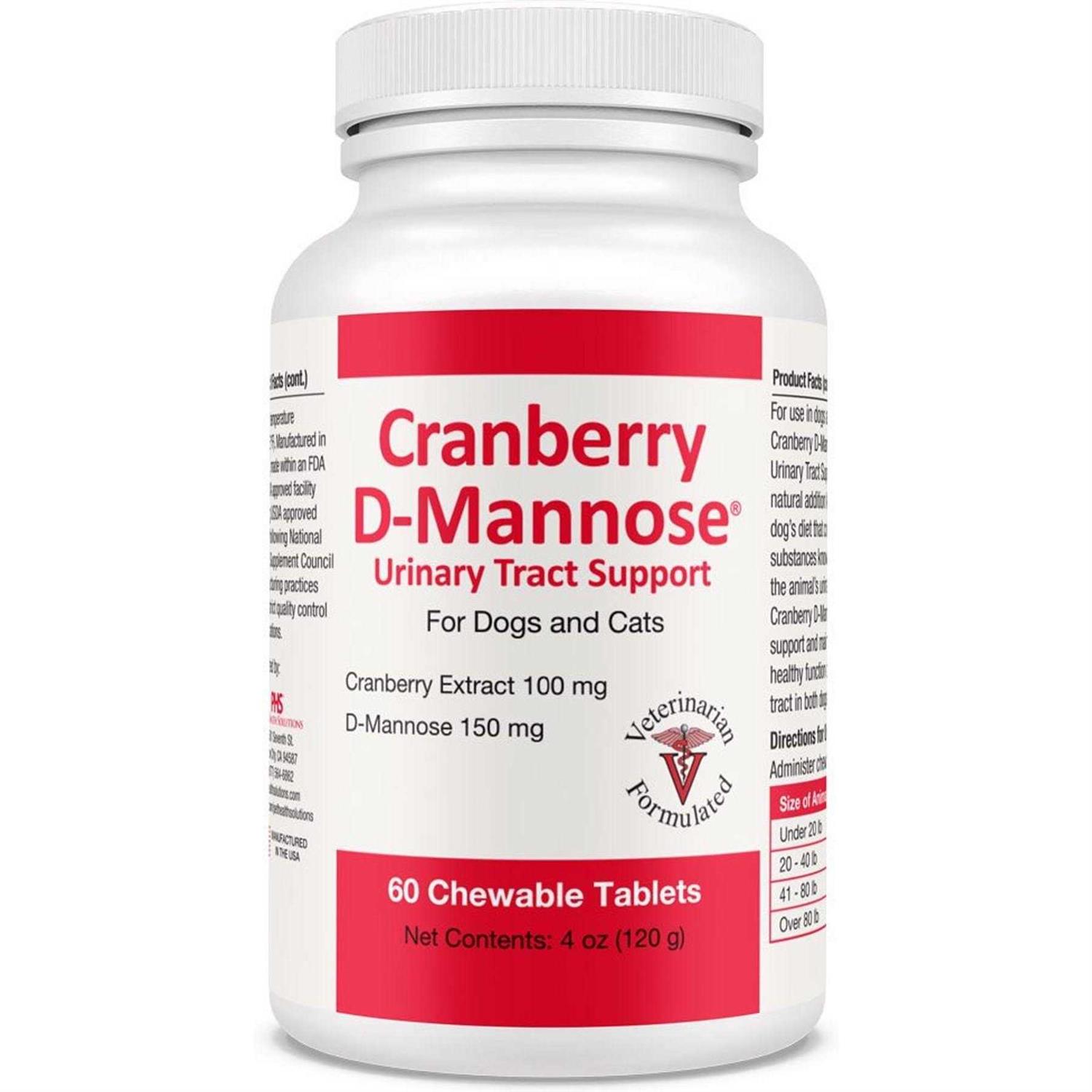 Cranberry D-Mannose Urinary Tract Support - Pet Supplies online store
