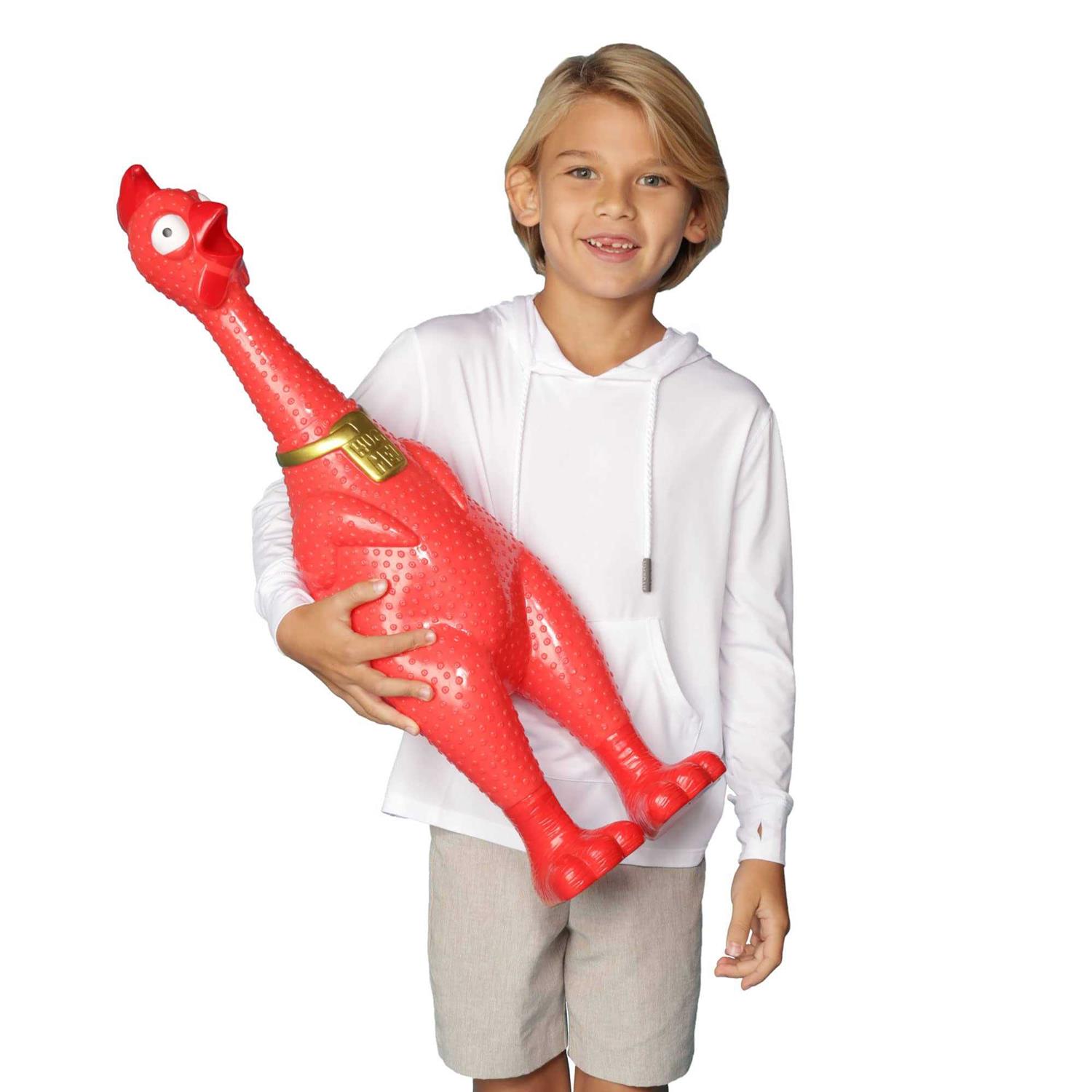 Animolds A Giant screaming Chicken the Hug Me squeaky Chicken Toy - Pet Supplies online store