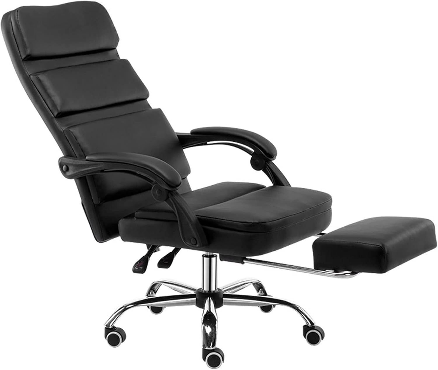 Office Chair Boss Chair, Sedentary Comfort Gaming Recliner, Adjustable Height Tilt Swivel Desk Seat, Ergonomic Office Chair Segmented Back Computer Chairs lofty interesting (Black