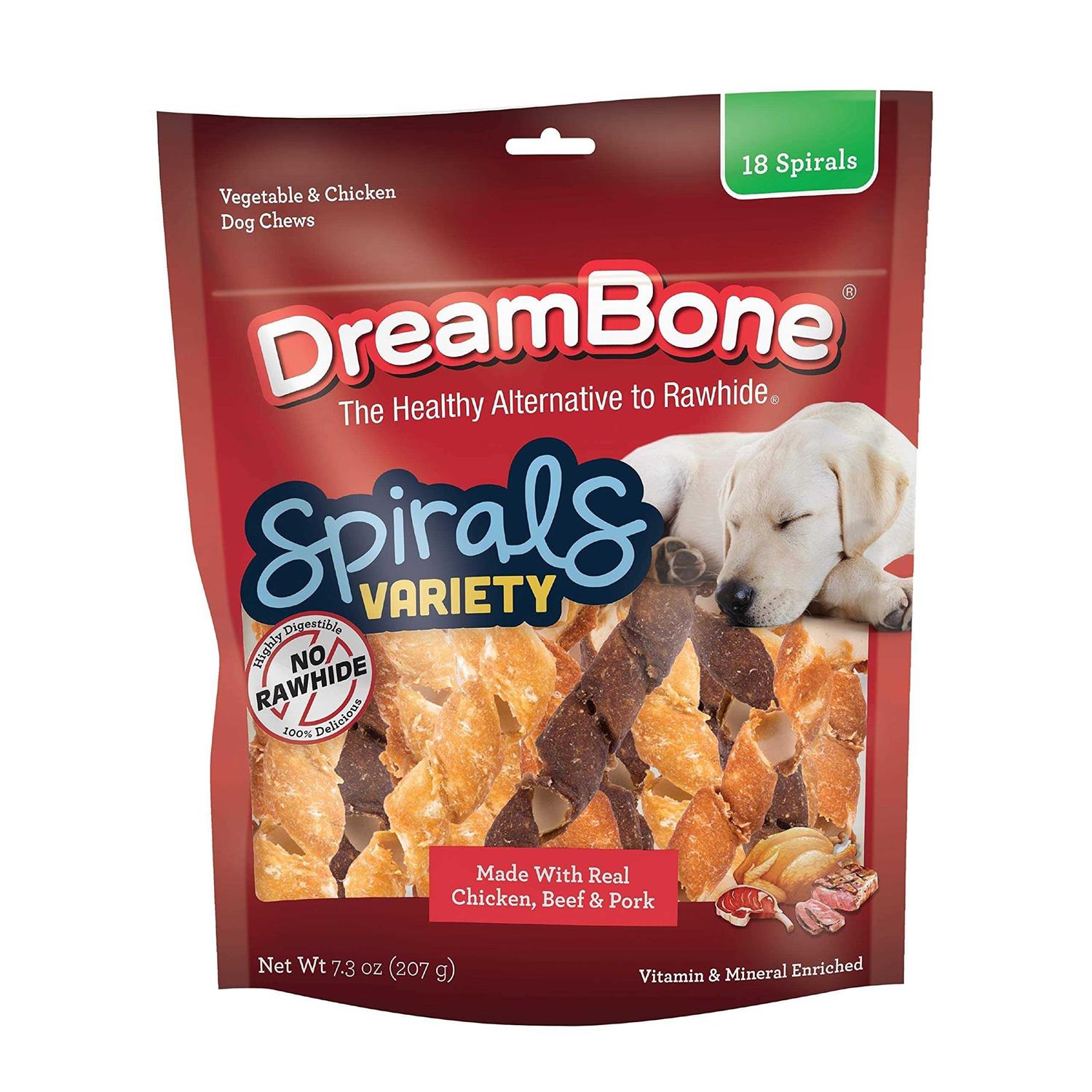 DreamBone Dog Chews Spirals Variety - Pet Supplies online store