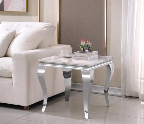 Faux Marble Coffee Table, Modern 47