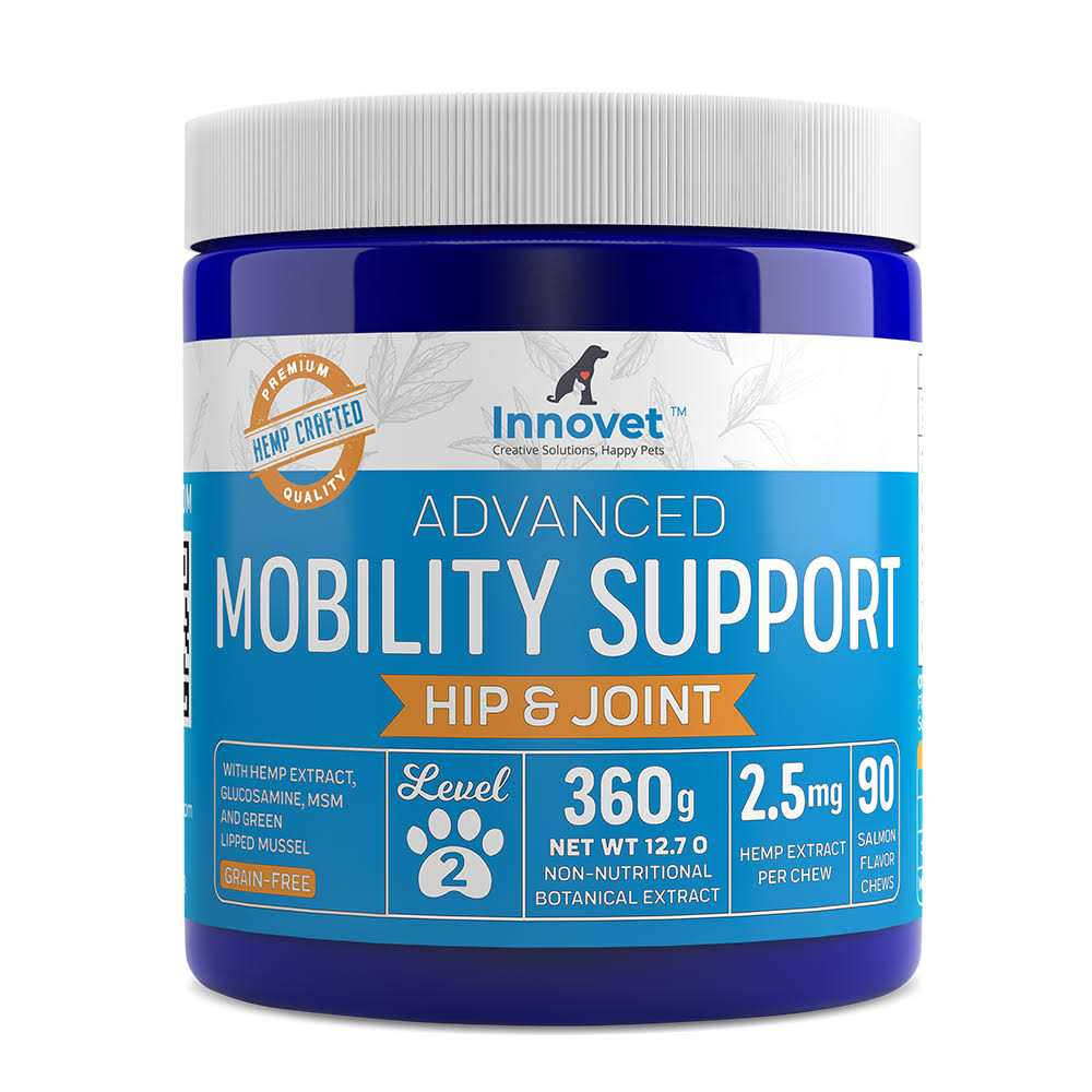 Advanced Mobility Chews Hemp Hip & Joint Supplement For Dogs by Innovet Pet - Pet Supplies online store