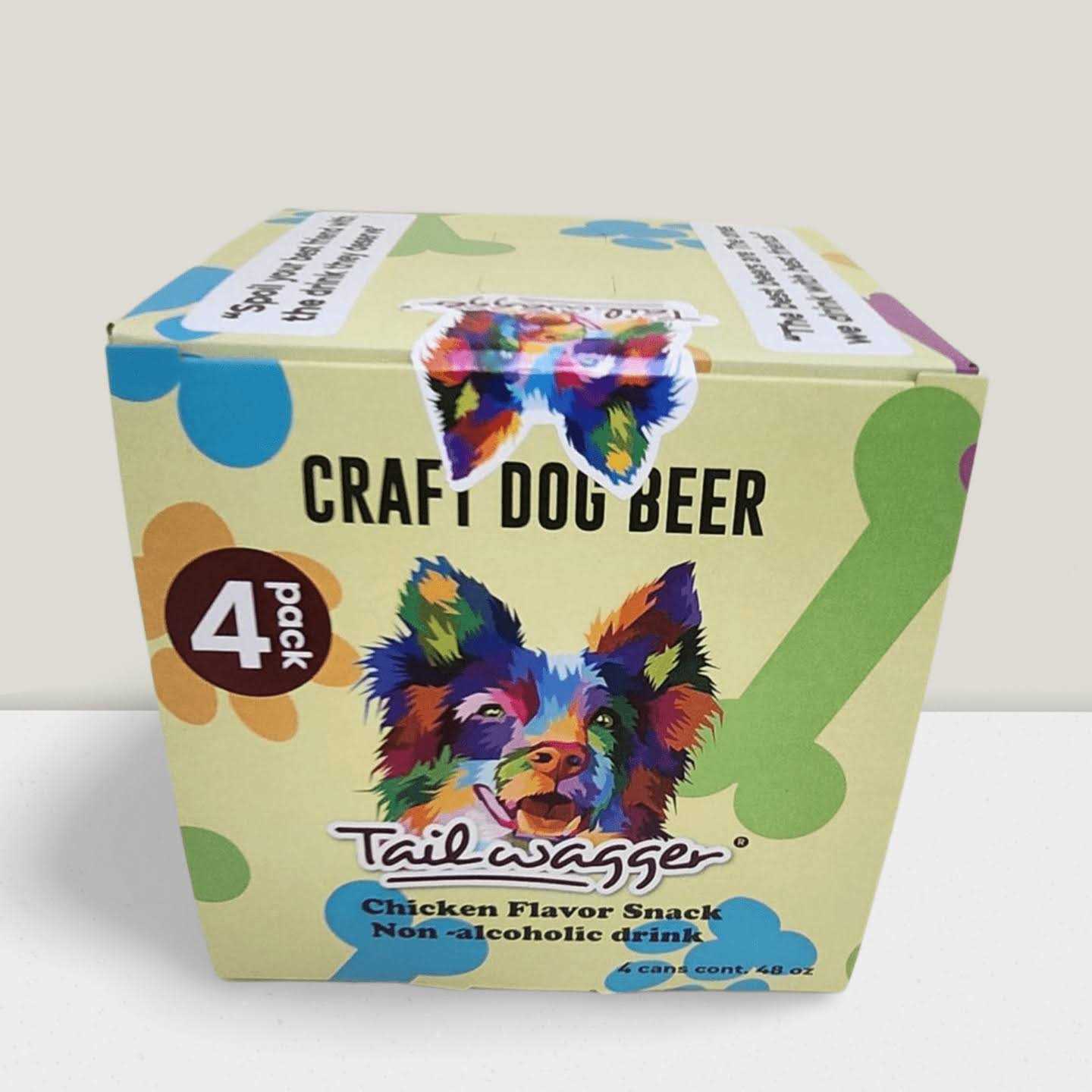 Tailwagger 4-pack 12 oz Chicken Porter Dog Beer - Pet Supplies online store
