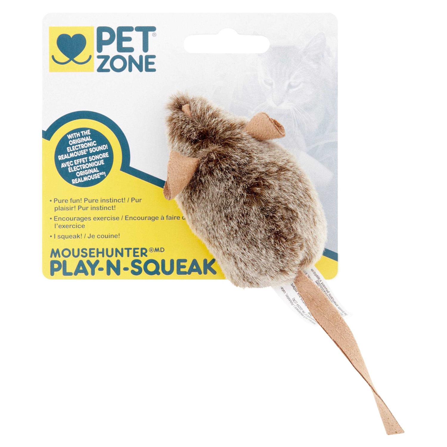 Pet Zone Play-N-Squeak Mouse Hunter Cat Toy SKU - Pet Supplies online store