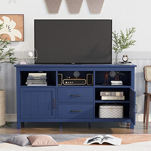 TV Stand for 68 Inch TV,Modern Entertainment Center for Video Gaming,Television Stands with Open Storage,Modern TV Stand for Living Room,Fully-Assembled,Console Tables