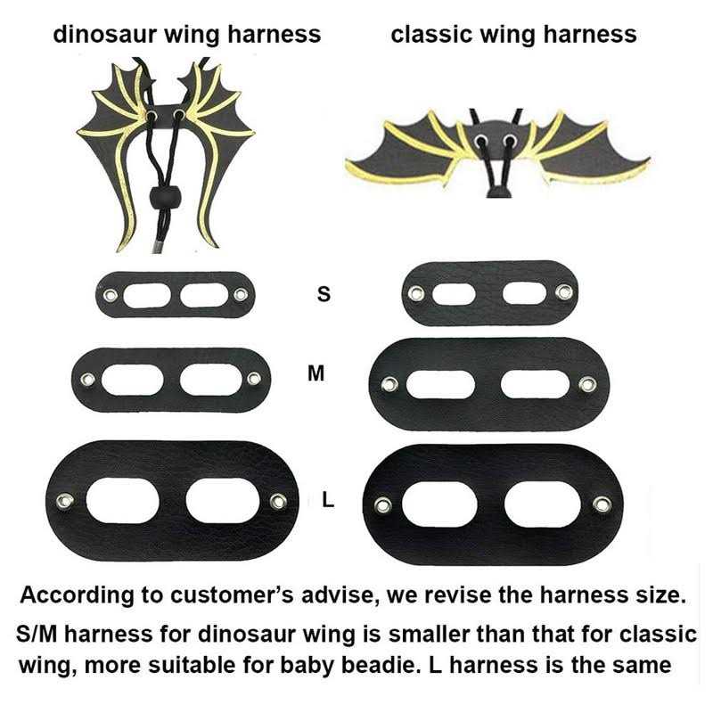 Adoggygo Bearded Dragon Lizard Leash Harness 3 Size Pack Dinosaur Wing Lizard Harness Leash for Bearded Dragon Lizard Reptiles - Pet Supplies online store