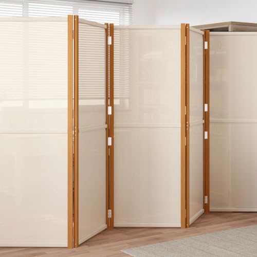 Bedroom Dividers 6-Panel Room Divider Cream White 165.4