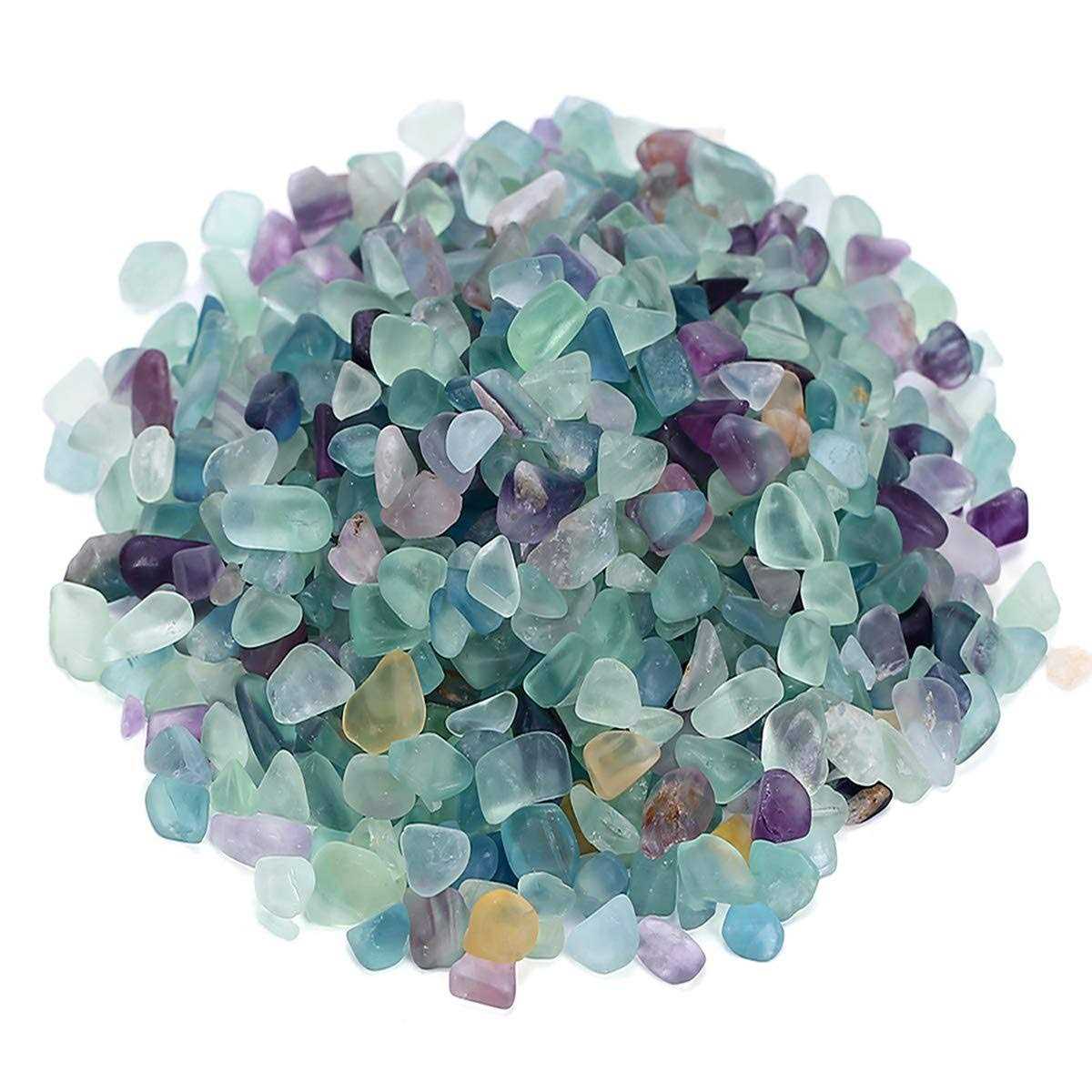 WAYBER Decorative Crystal Pebbles 2 Lb/920g Natural Quartz Stones Aquarium Gravel Sea Glass Rock Sand for Vase Fillers/Fish Turtle - Pet Supplies online store