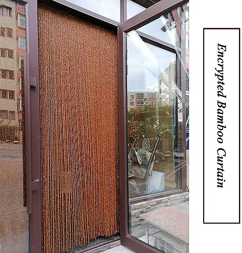 Natural Bamboo Wood Beaded Curtain for Doorway,Partition Door Beads Curtain,Hanging Beads Blind Fly Screen Panel,Handmade Woven,Wall Hanging Home Decor Divider,Custom