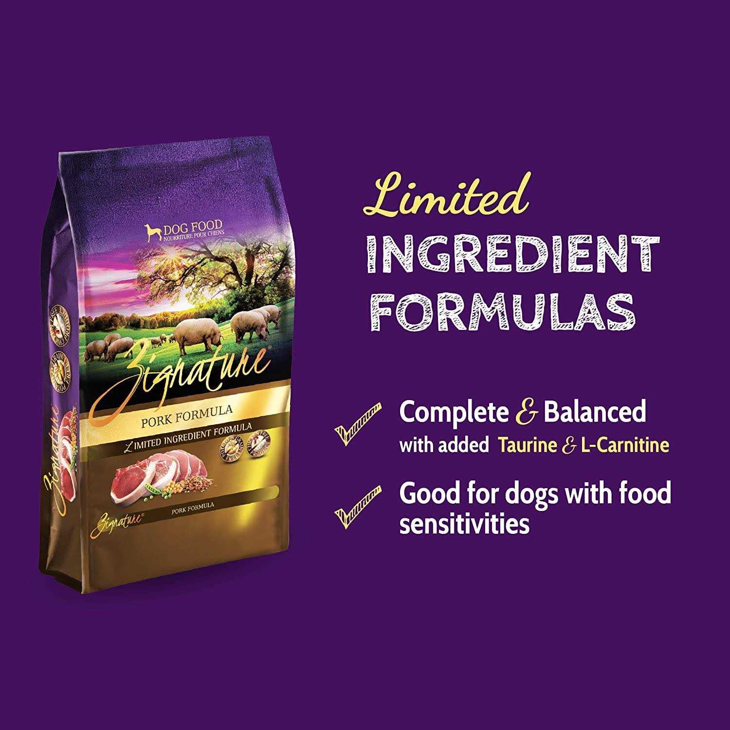 Zignature Limited Ingredient Pork Dry Formula Dog Food - Pet Supplies online store