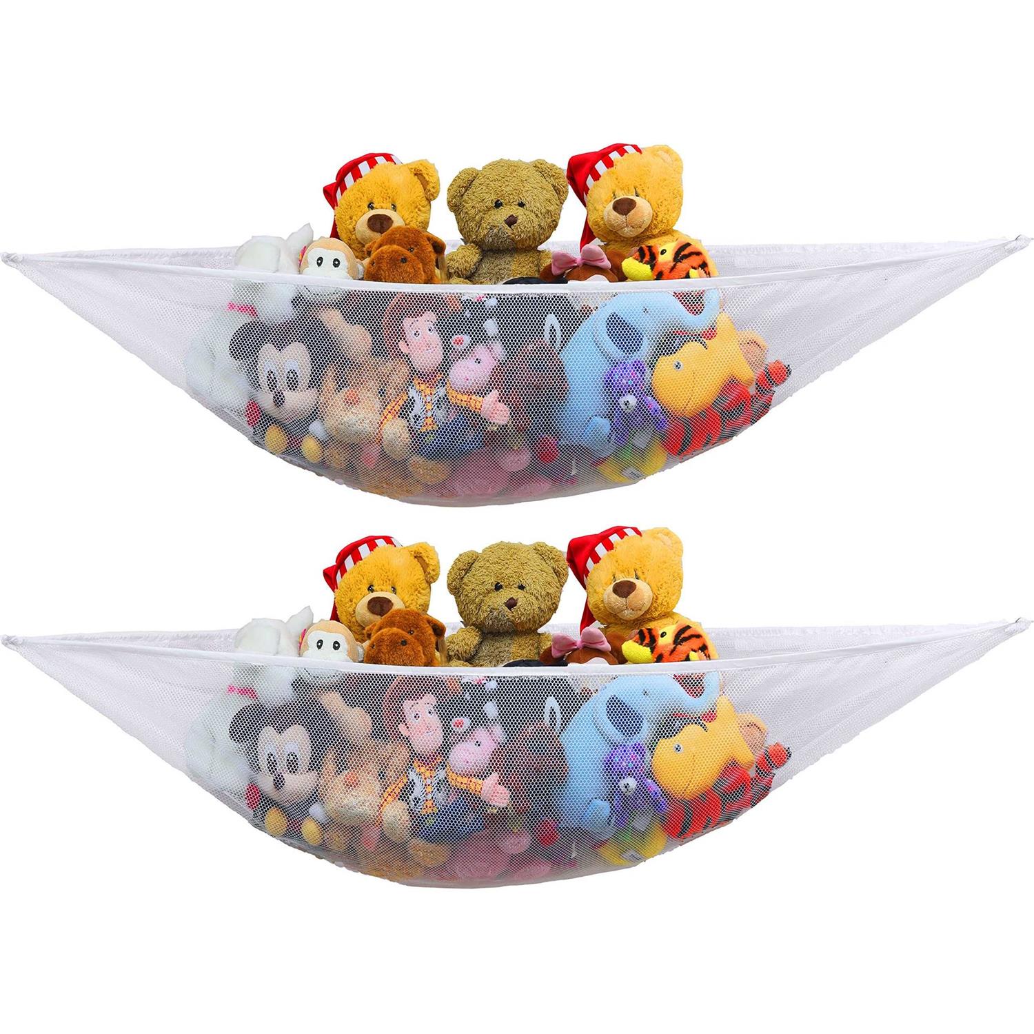 2 PK SimpleHouseware Stuffed Animals Jumbo Toy Storage Hammock - Pet Supplies online store