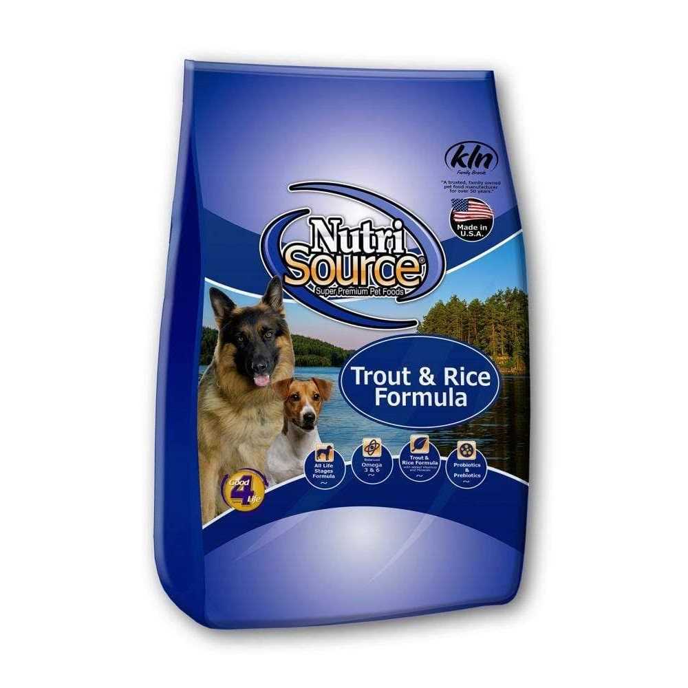 NutriSource Trout Rice Dry Dog Food - Pet Supplies online store