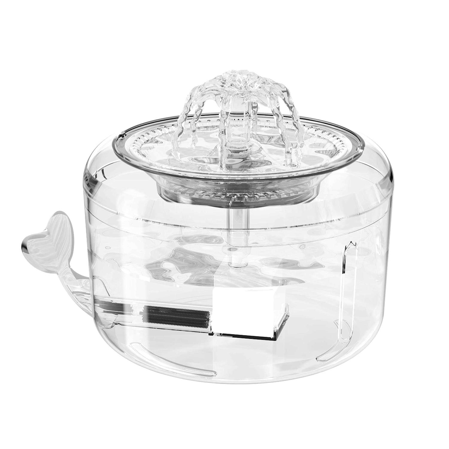 Automatic Cat Water Fountain 81oz/2.3L Ciays Pet Water Fountain Water Dispenser with LED Light for Cats - Pet Supplies online store