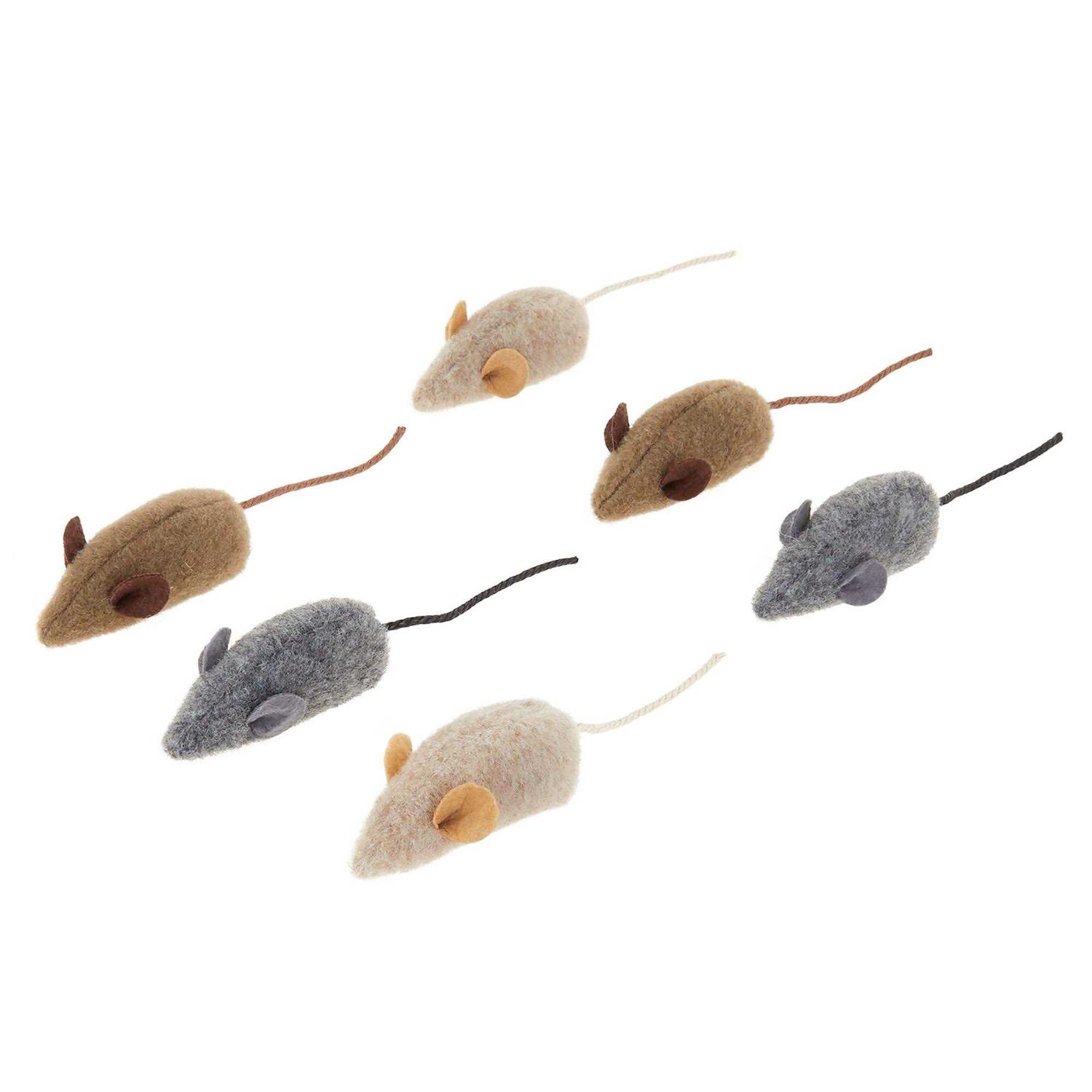 Whisker City Wool Mice Cat Toys - Pet Supplies online store