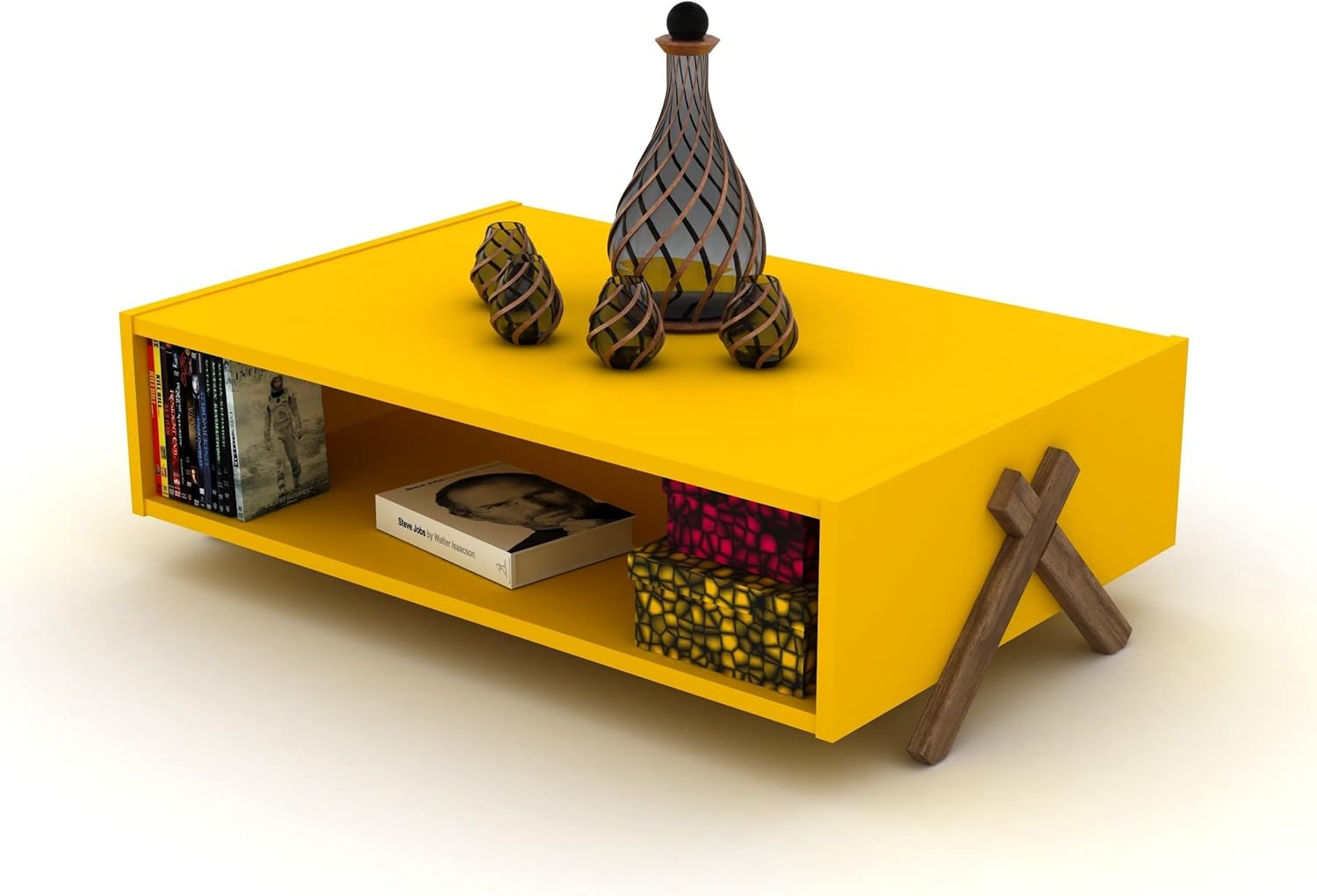 Overstock SavaHome Kalista Coffee Table Yellow