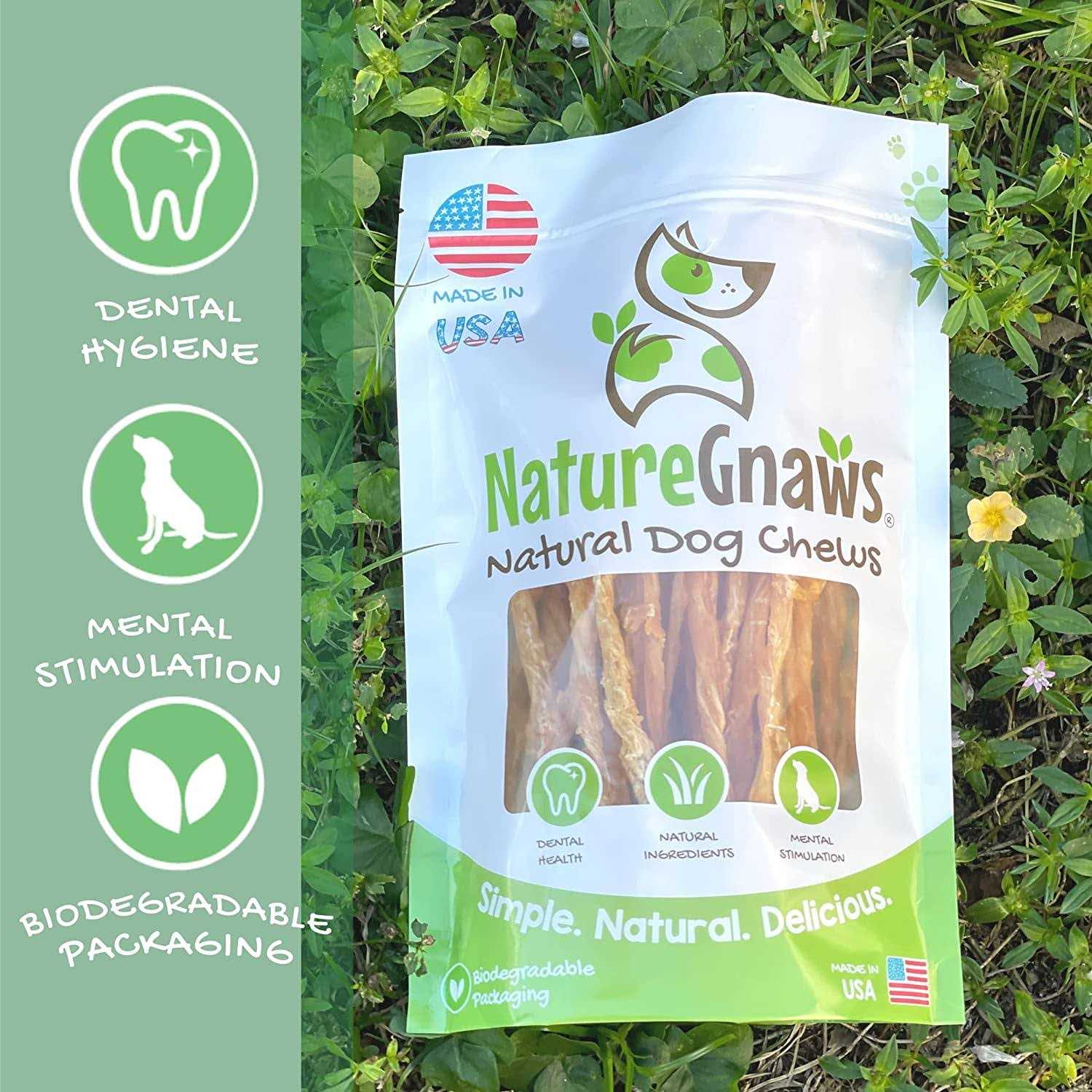 Nature Gnaws Turkey Tendons for Dogs Premium Natural Chew Treats - Pet Supplies online store