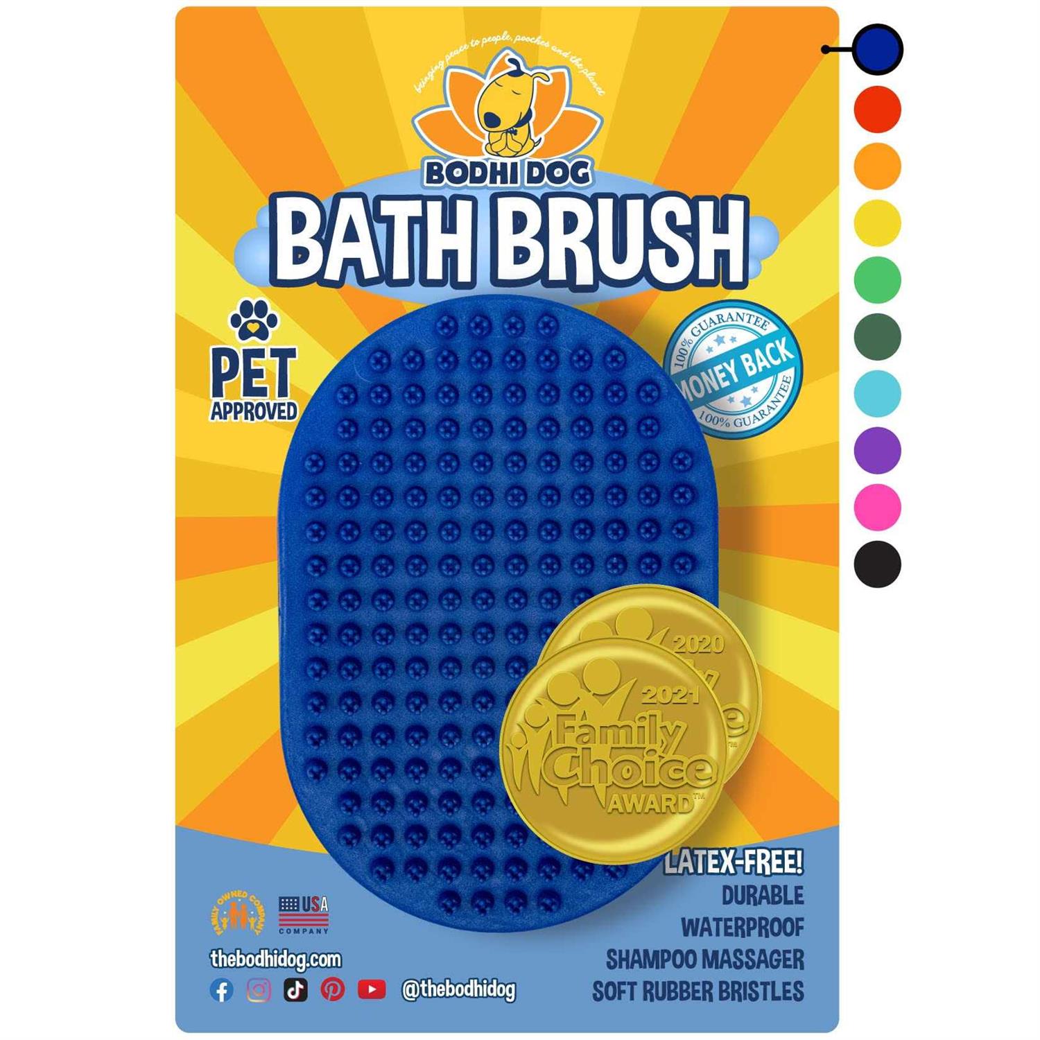 Bodhi Dog New Grooming Pet Shampoo Brush Soothing Massage Rubber Bristles Curry Comb for Dogs & Cats Washing - Pet Supplies online store