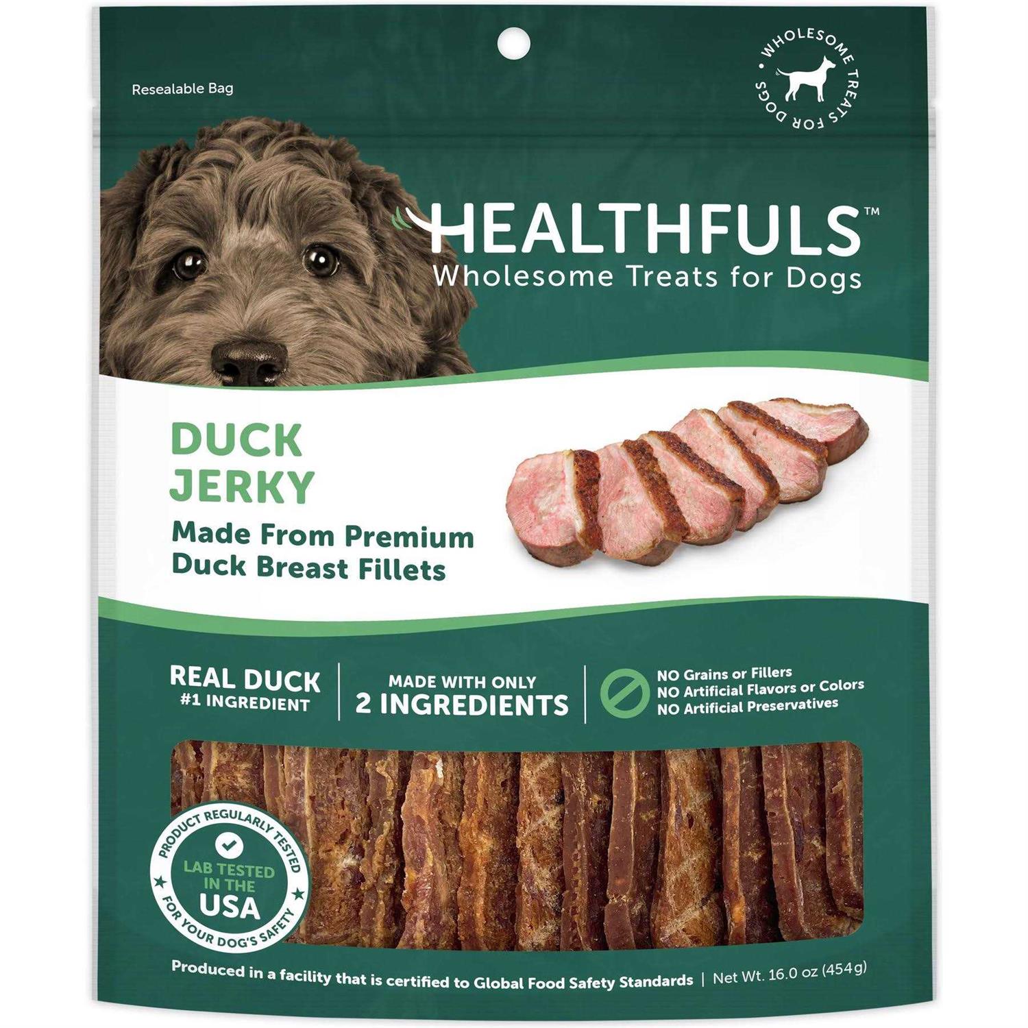Ruffin It Chomp'ems Treats for Dogs, Homestyle, Duck Tenders Recipe - 16 oz - Pet Supplies online store