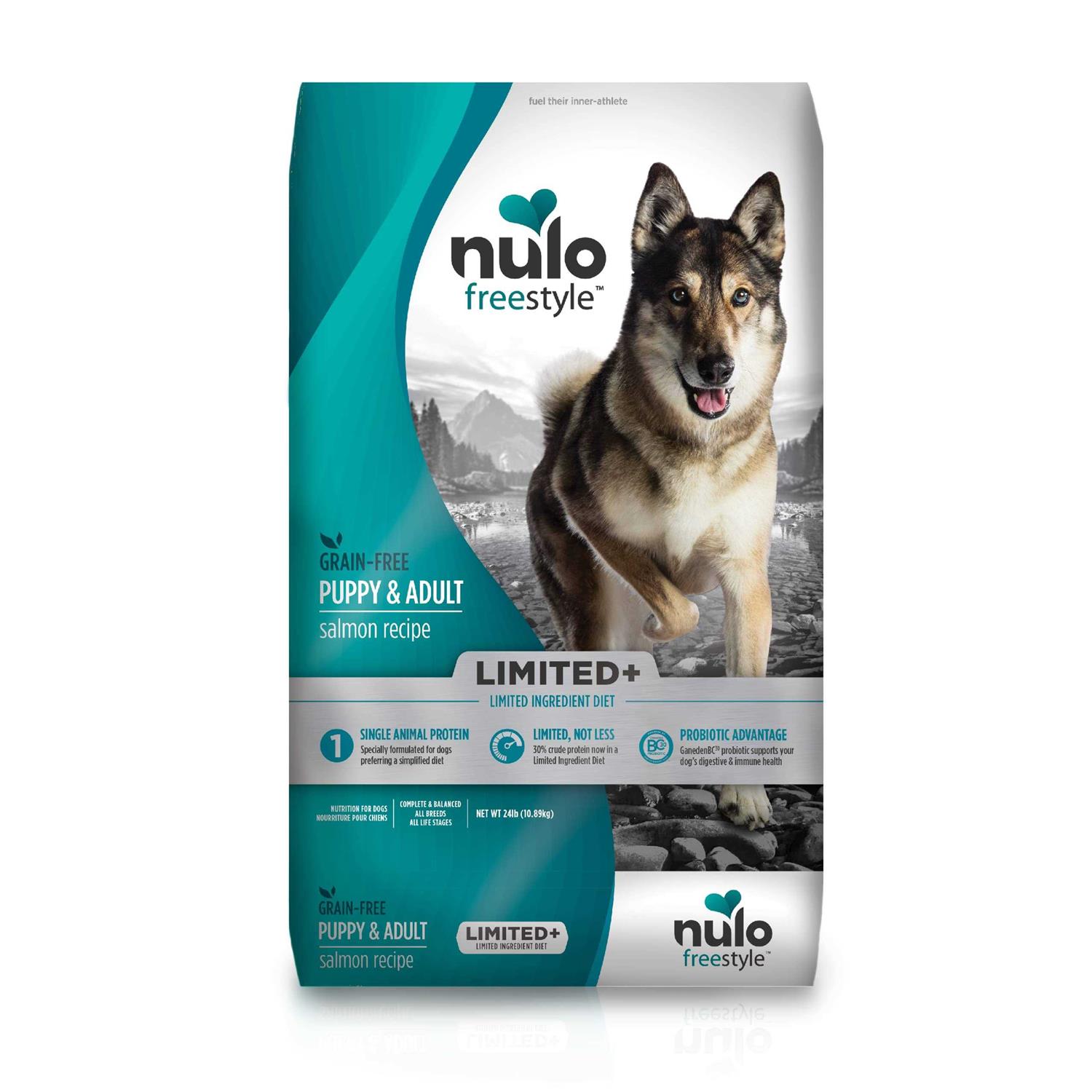 Nulo Freestyle Limited+ Salmon Recipe Grain-Free Puppy & Adult Dry Dog Food - Pet Supplies online store