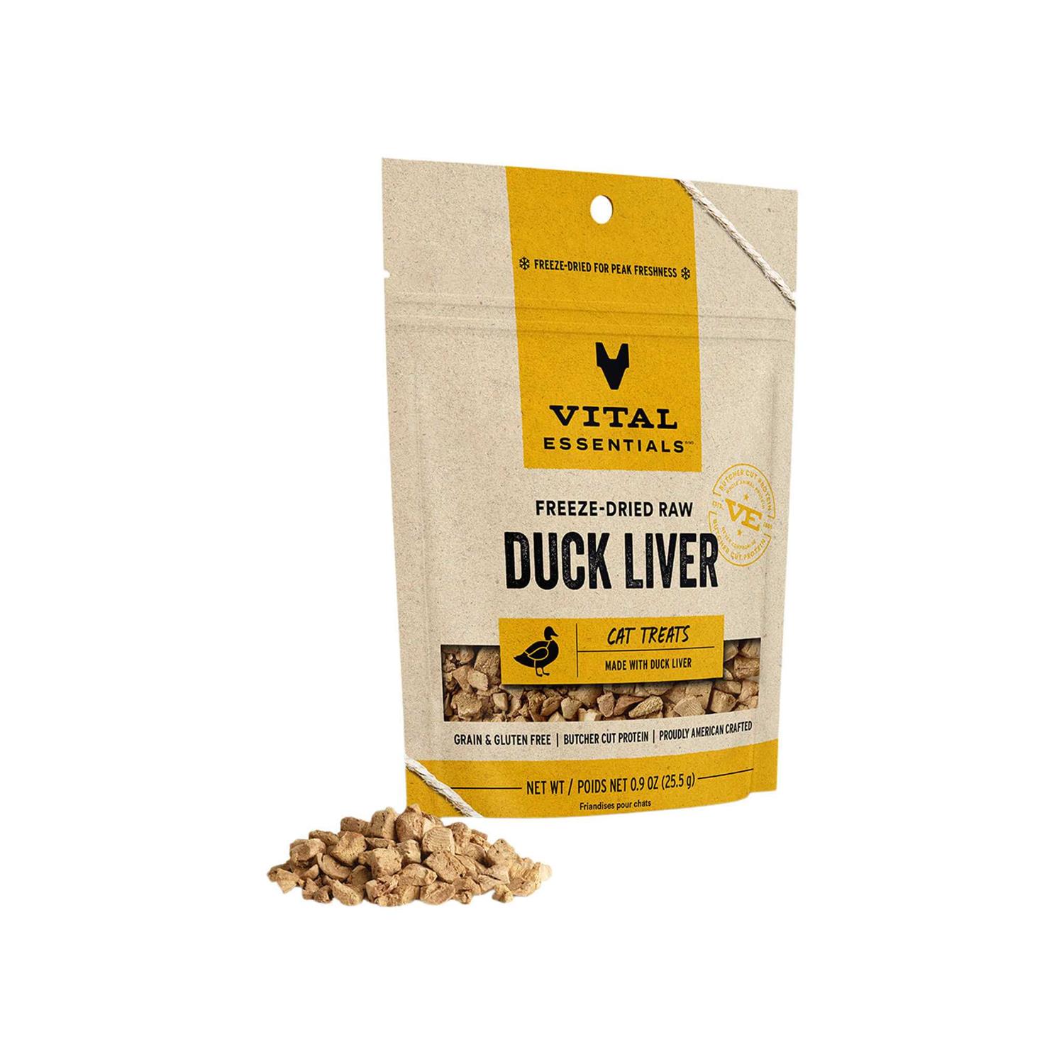 Vital Essentials Cat Freeze-Dried Duck Liver Treats - Pet Supplies online store