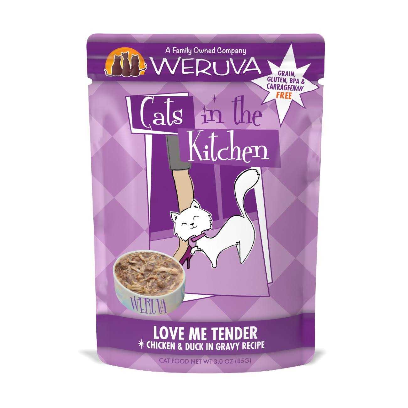 Weruva Cats in The Kitchen Love Me Tender Pouches Wet Cat Food - Pet Supplies online store