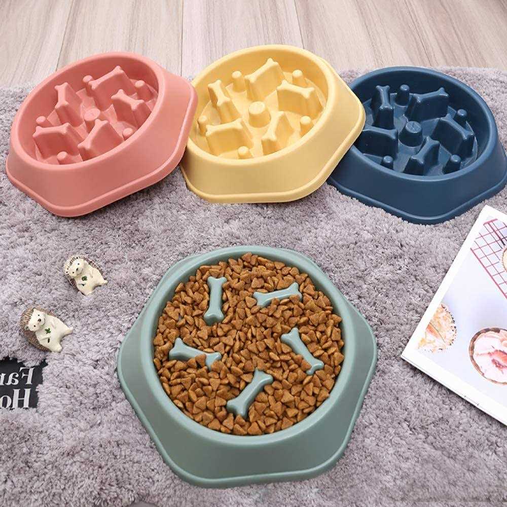 CAISHOW Slow Feeder Dog Bowl Anti Gulping Healthy Eating Interactive Bloat Stop Fun Alternative Non Slip Dog Slow Food Feeding Pet Bowl Slow Eating - Pet Supplies online store