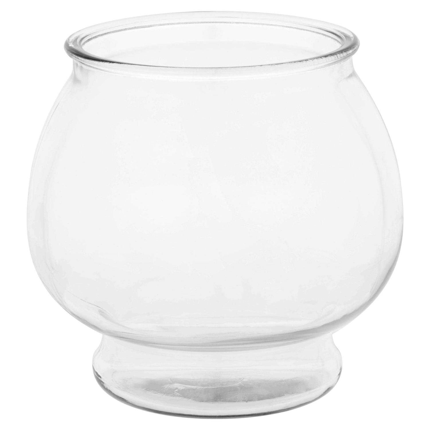 Aqua Culture Anchor Hocking Footed Glass Fishbowl - Pet Supplies online store