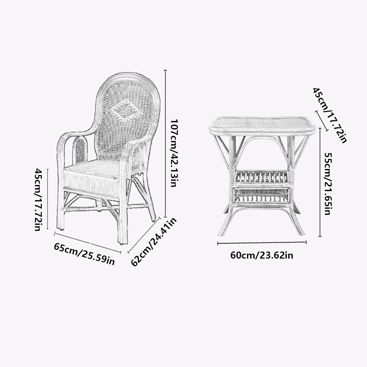 Rattan Chair Natural Rattan Chair Backrest Chair Home Leisure Chair Weaving Chair Office Chair Wicker Chair