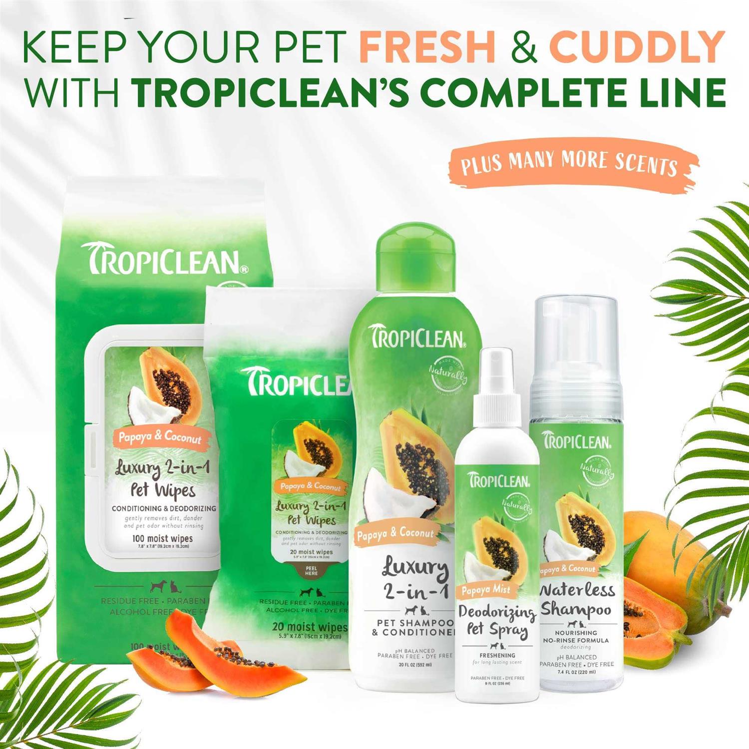 Tropiclean Papaya Mist Deodorizing Pet Spray - Pet Supplies online store
